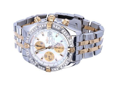 breitling gold and steel|breitling gold bezel.